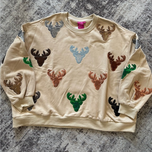 QOS Deer Sweatshirt - Picture 1 of 1